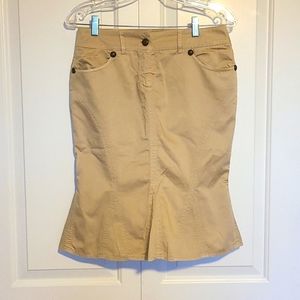 Just Cavalli Cotton High Rise Flared Skirt EU 40